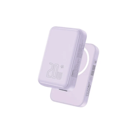 แบตเตอรี่สำรอง Pisen TP-D111-PUR 10,000mAh ชาร์จไร้สาย ชาร์จเร็วสูงสุด 20 วัตต์ PowerMag สีม่วง_1